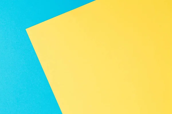 Μπλε Και Κίτρινο Υφή Φόντου Επίπεδη Θέσει Top View — Φωτογραφία Αρχείου