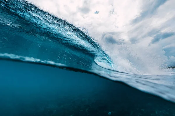 Синяя Волна Океане Разрушительная Волна Оаху — стоковое фото