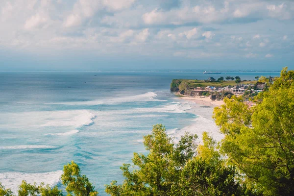 Fale Dreamland Beach Oceanu Fale Bali Indonezja — Zdjęcie stockowe