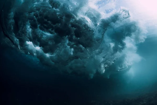 Wave Underwater Bubbles Ocean Underwater — Stock Photo, Image