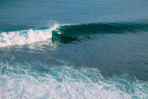 Luchtfoto Van Grote Golf Surfer Golf Grote Golven Oceaan — Stockfoto