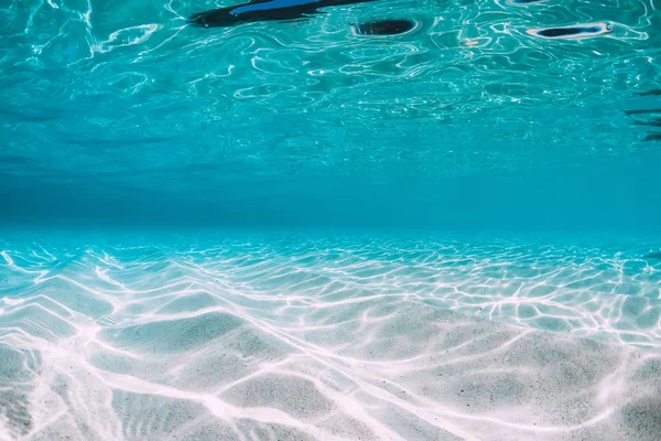 Tropische Blauwe Oceaan Met Wit Zand Onderwater Hawaï — Stockfoto