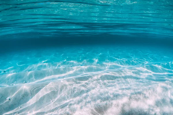 Tropische Blauwe Oceaan Met Wit Zand Onderwater Hawaï — Stockfoto