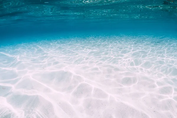 Oceano Tropicale Blu Con Sabbia Bianca Sott Acqua Alle Hawaii — Foto Stock