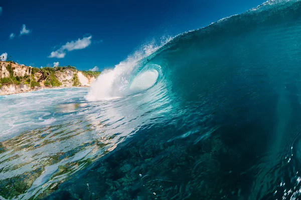 Perfect Wave Ocean Breaking Blue Wave — Stock Photo, Image