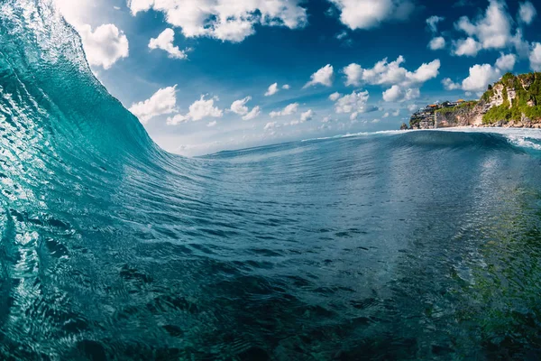 Surfing Wave Ocean Breaking Blue Barrel — Stock Photo, Image