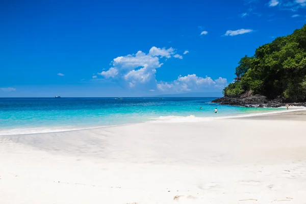 Tropical Beach White Sand Blue Ocean Maldives — Stock Photo, Image