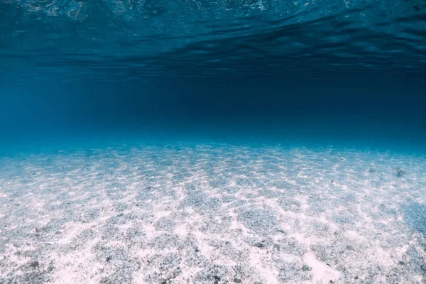 Oceano tropicale con fondale sabbioso sottomarino alle Hawaii — Foto Stock