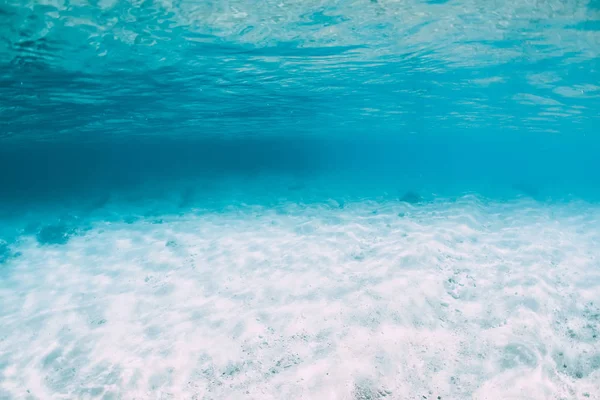 Blue Ocean White Sand Bottom Underwater Hawaii — Stock Photo, Image