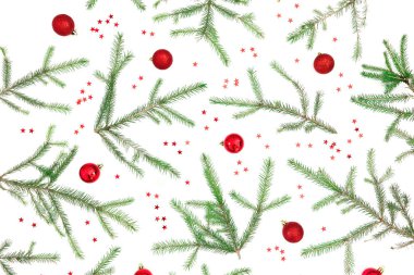 Noel çerçevesi köknar ağacı dalları ve kırmızı süslemeden yapılmıştır. 