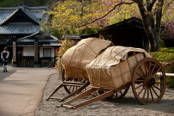 Tahta Arabalar Eski Evler Edo Dönemi Edo Harikalar Diyarı Tochigi — Stok fotoğraf