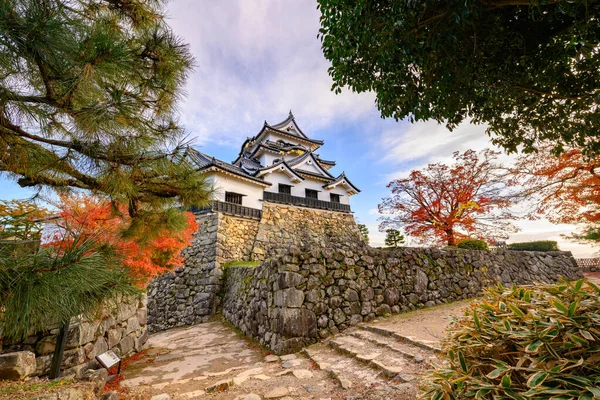 Hikone Şatosu Nda Sonbahar Mevsiminde Gökyüzü Çok Güzeldir Hikone Şatosu — Stok fotoğraf