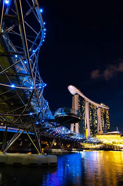Singapur Dic 2015 Edificio Negocios Singapur Vista Del Paisaje Paseo — Foto de Stock
