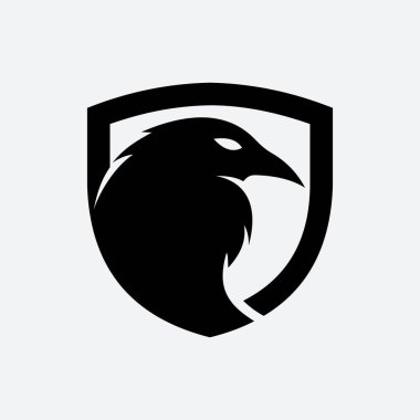 Raven Kalkan logo şablonunda