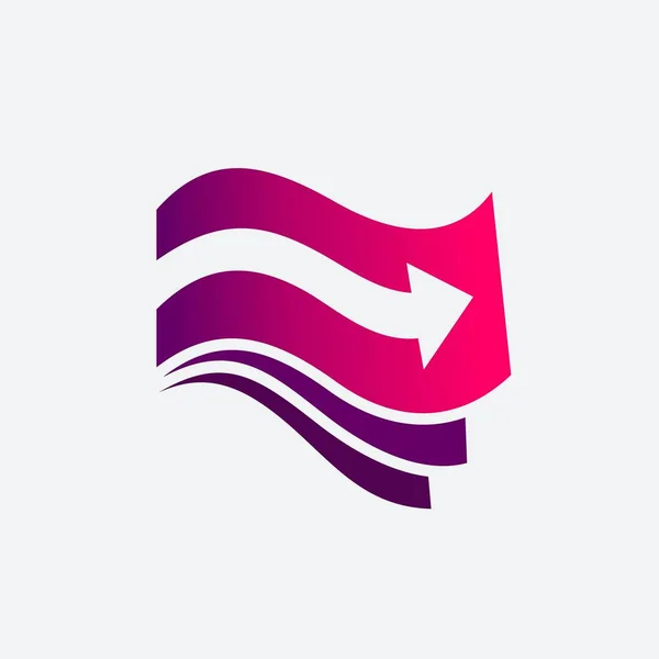 Money Arrow Logo Template — Stock Vector