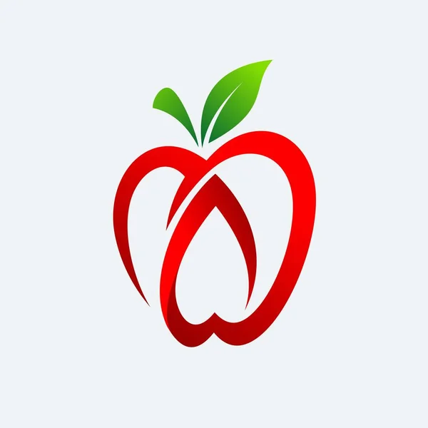 Diseño Plantilla Logotipo Apple — Vector de stock