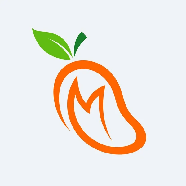 Mango Logo Template Ontwerp — Stockvector