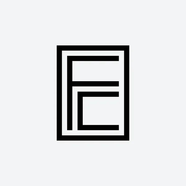 Carta Monograma Logotipo —  Vetores de Stock