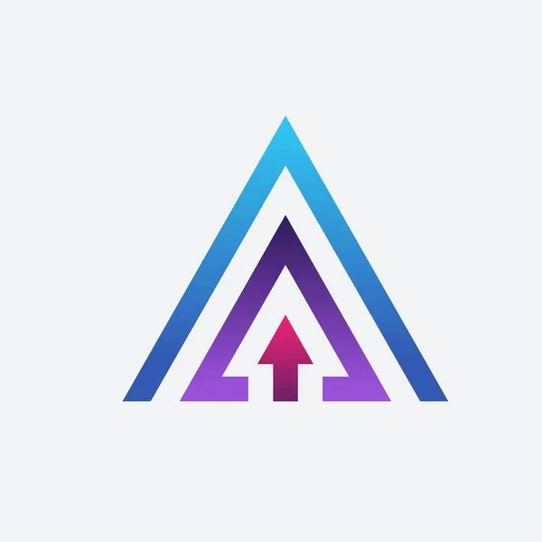Letter Arrow Vector Logo Template — Stock Vector