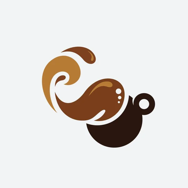 Векторная Иллюстрация Логотипа Чашки Кофе — стоковый вектор