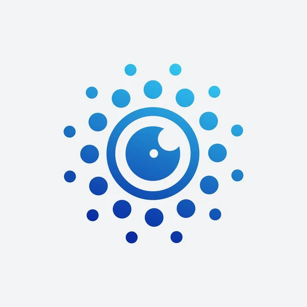 Göz araştırma vektör şablonu logosu