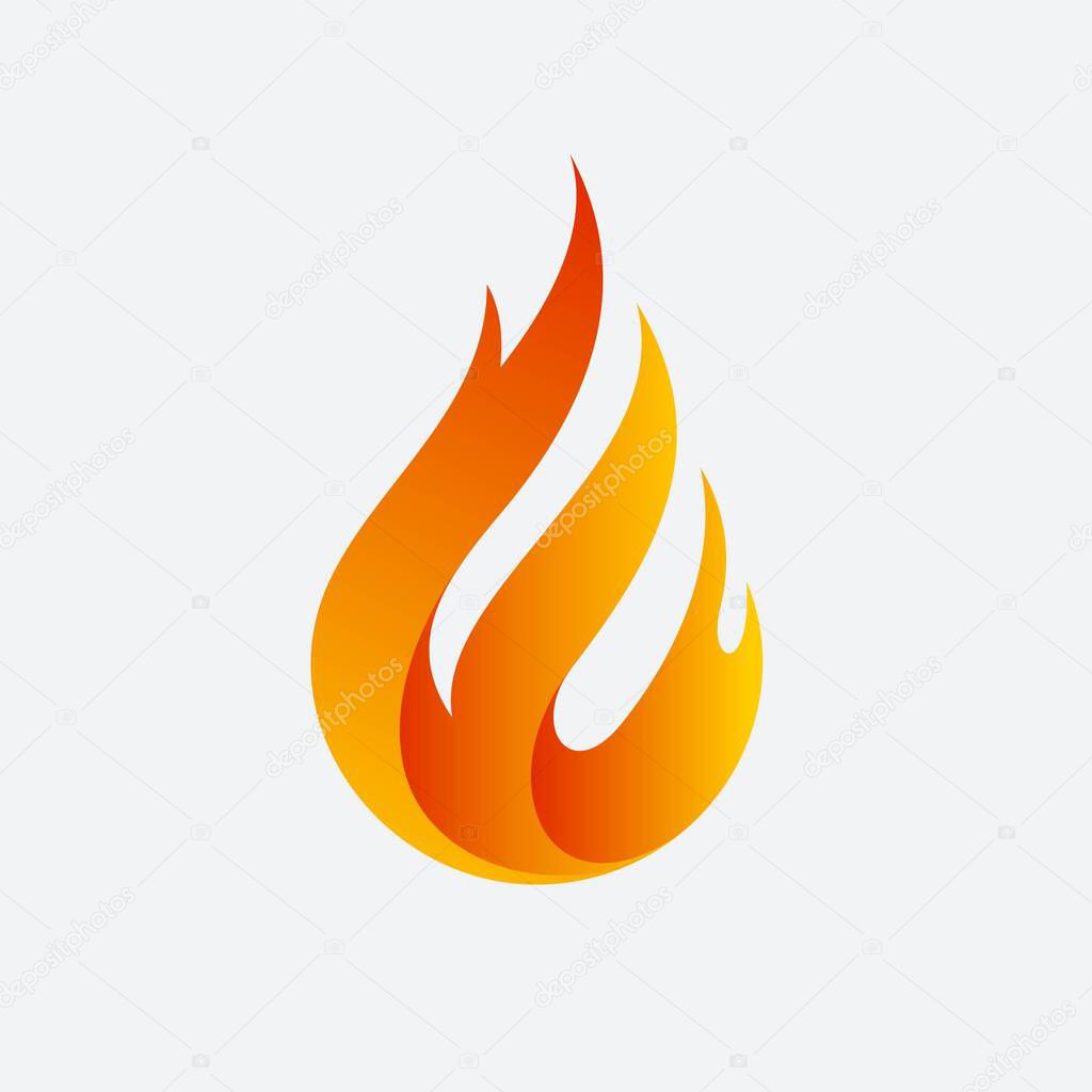 Letter E forming Fire Concept