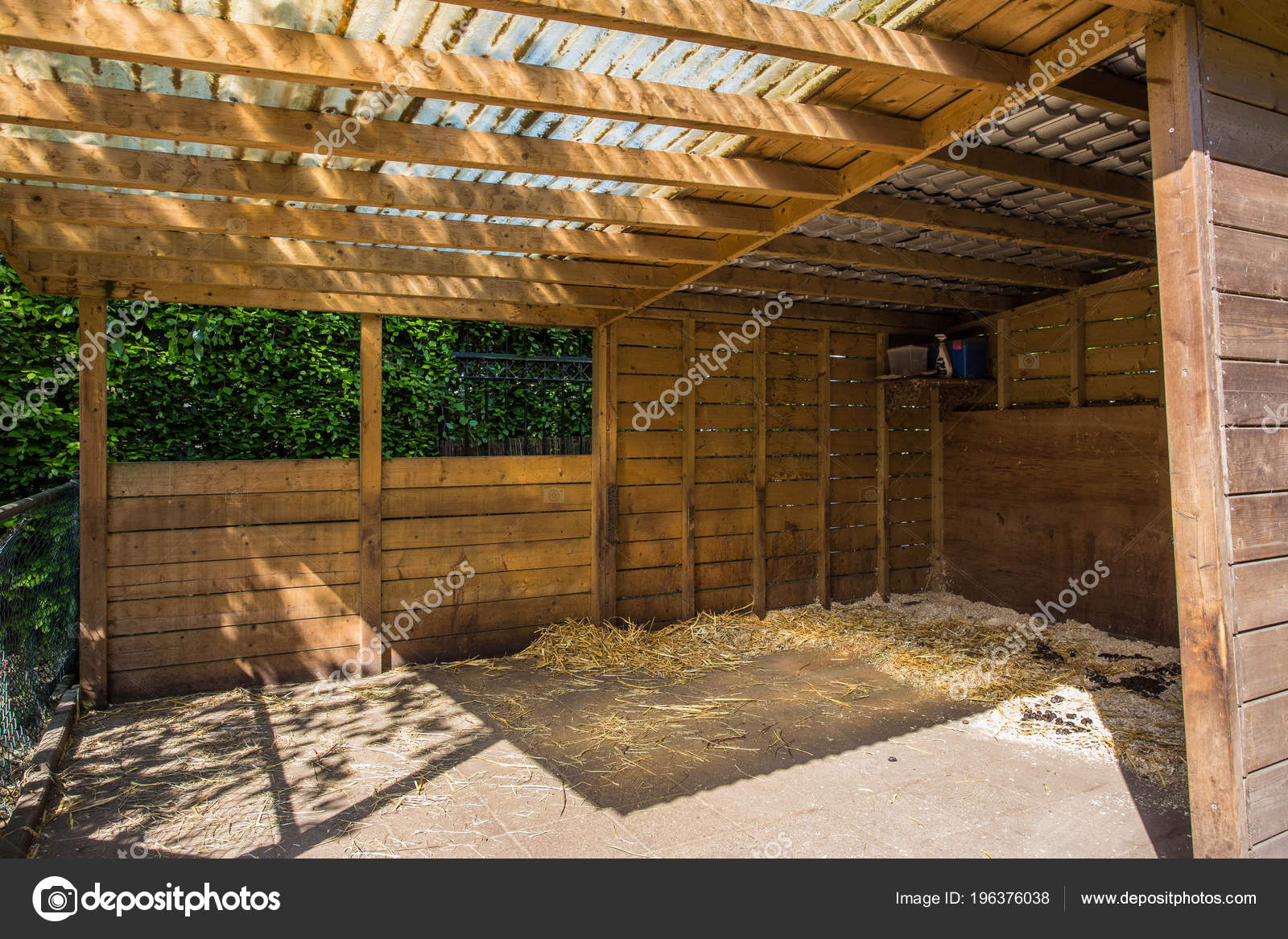wooden animal barn