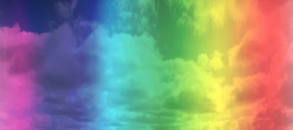 LGBT arco iris bandera gay sobre fondo cielo. espacio para texto — Foto de Stock