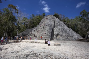 Yucatan, Meksika. Coba Maya harabeleri, 20 Mart 2017 turist