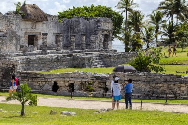 Tulum Maya kalıntıları, Tulum Pueblo Mexico 20 Mart 2017