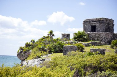 Tulum Maya kalıntıları, Tulum Pueblo Mexico 20 Mart 2017