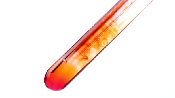 Pipette Test Tube Red Liquid Water — Stock Video