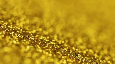 10 farklı glitter doku döner ayarlayın. Makroyu kapat.