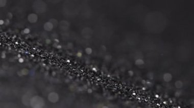 10 farklı glitter doku döner ayarlayın. Makroyu kapat.