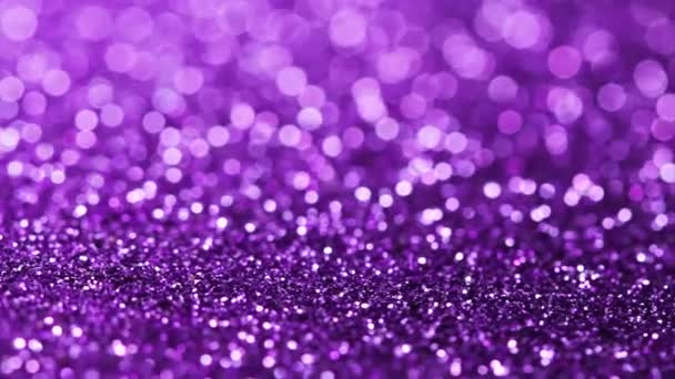 Purple Glitter Texture Rotating Shiny Abstract Background — Stock Video
