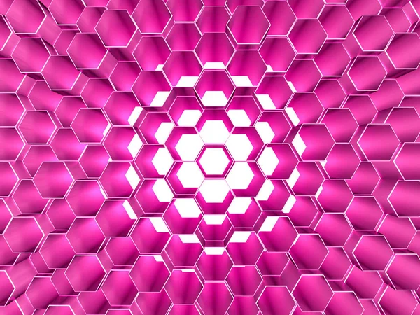 Abstrait Violet Hexagone Fond Géométrique — Photo