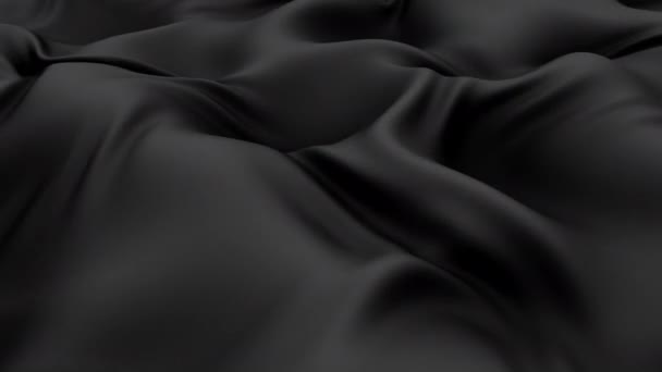 Animation Abstraite Tissu Noir Liquide Images — Video