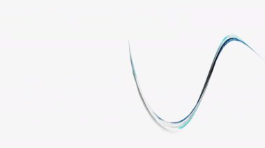 Soyut 3D şekiller çizgiler renkli animasyon uçan. 7 farklı renk seti. 4k döngü görüntüleri.