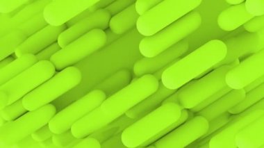 3D soyut farklı renklerde şekiller silindir arka planını ayarlayın. 4 k bilgisayar render döngü animasyon film.