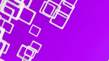 Soyut arka plan 3D renk kareler 4k animasyonu şekillendirir. Çekim döngüsü.