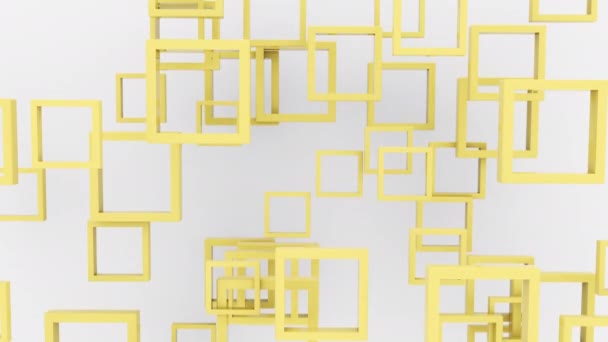 抽象背景3D 颜色正方形形状4K 循环素材 — 图库视频影像