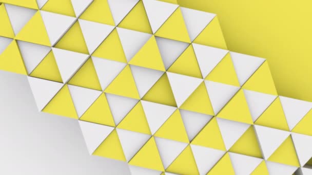 Abstracte Driehoek Vormen Achtergrond Met Verschillende Kleuren Bovenaanzicht Set Loop — Stockvideo