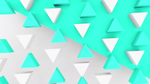 Abstracto Triángulo Formas Fondo Con Diferentes Colores Establecer Imágenes Animación — Vídeo de stock