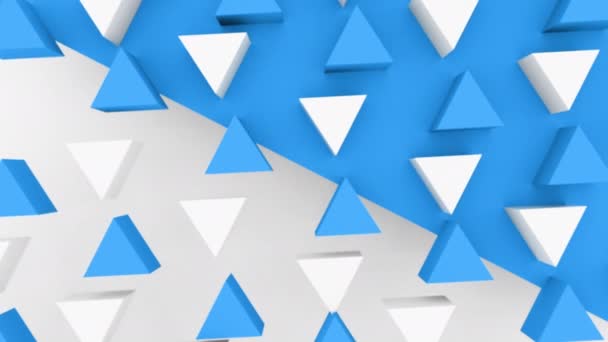 Абстрактный Треугольник Представляет Собой Фон Разными Цветами Набор Анимационных Кадров — стоковое видео