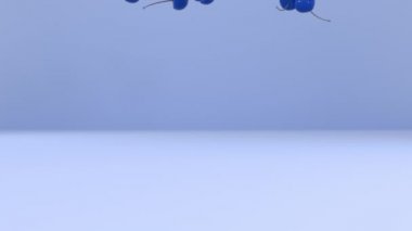 Soyut 3d render renk kiraz farklı pastel arka plan düşen. 4k animasyon.