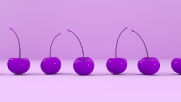 渲染樱桃 颜色不同 动画素材 — 图库视频影像