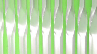 Pastel arka planda dönen soyut 3d geometrik büküm nesnesi. 4k sorunsuz döngü animasyon. Farklı renkler kümesi.