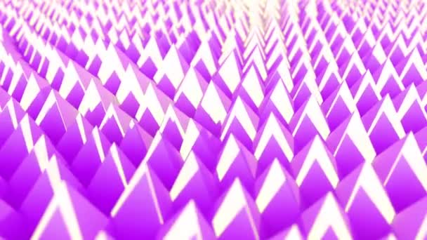 Abstract Piramide Bewegen Met Verschillende Pastel Kleuren Naadloze Loop Animatie — Stockvideo