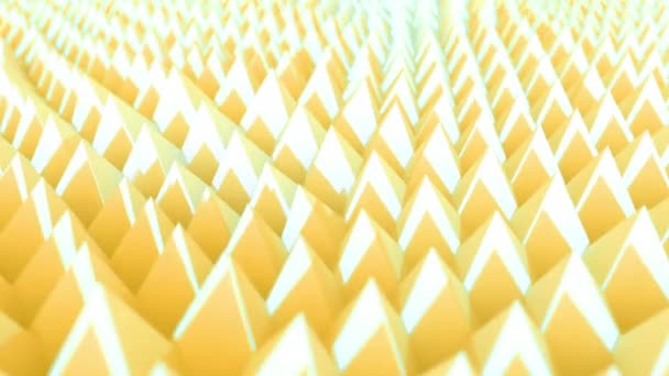 Abstract Piramide Bewegen Met Verschillende Pastel Kleuren Naadloze Loop Animatie — Stockvideo