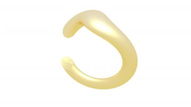 Soyut şekiller çizgi uçan animasyon 3d. 4k sorunsuz döngü yeşil ekran görüntüleri.